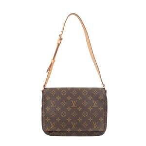 LOUIS VUITTON Brown Monogram Canvas Shoulder Bag